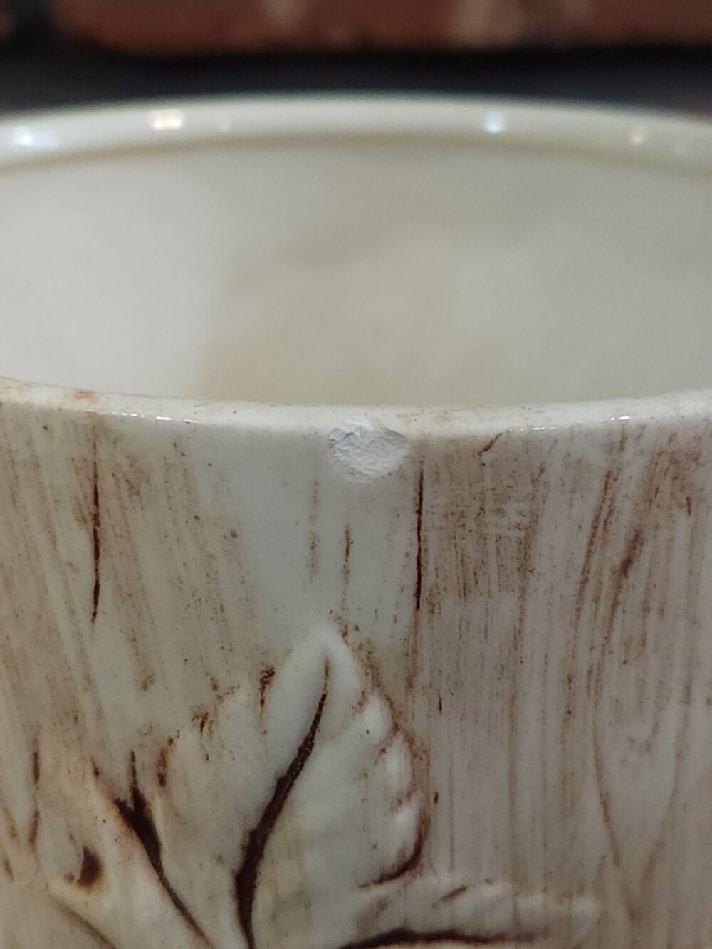Vintage Treasure Craft Ceramic Wood Grain Apple Sugar Canister Cottagecore Retro - Picture 13 of 14